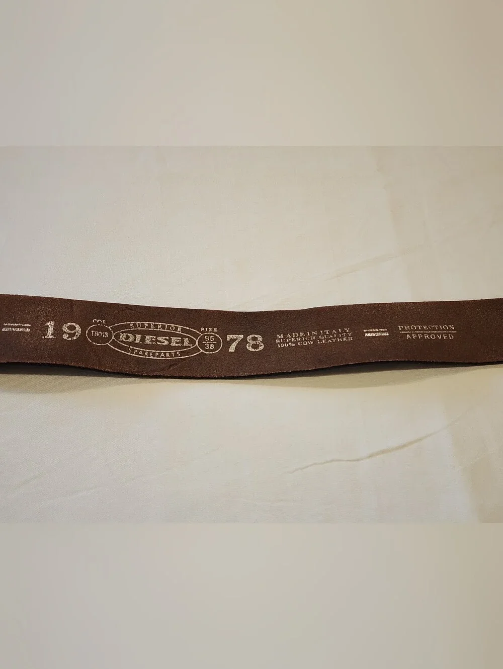 Diesel Black Leather Belt with Brushed Silver Square Buckle